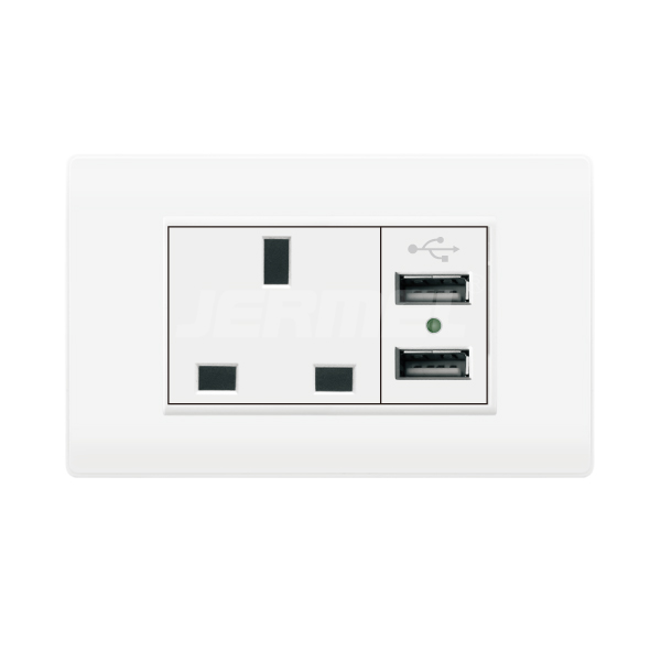 square pin socket+ USB