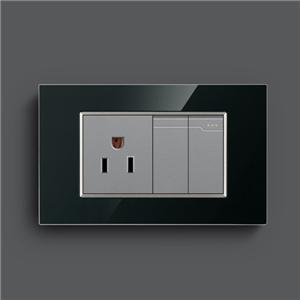 Decorative Socket And Switch Acrylic or Glass Material Cover Frame