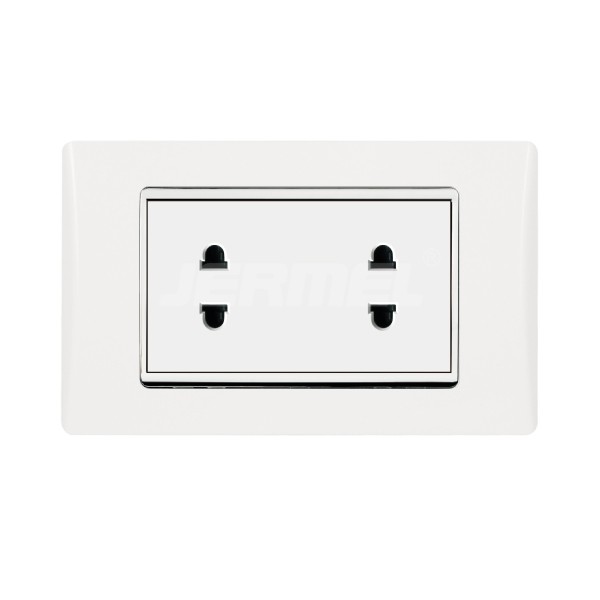 High Quality Decorative Socket And Switch with Silver Circle Cover