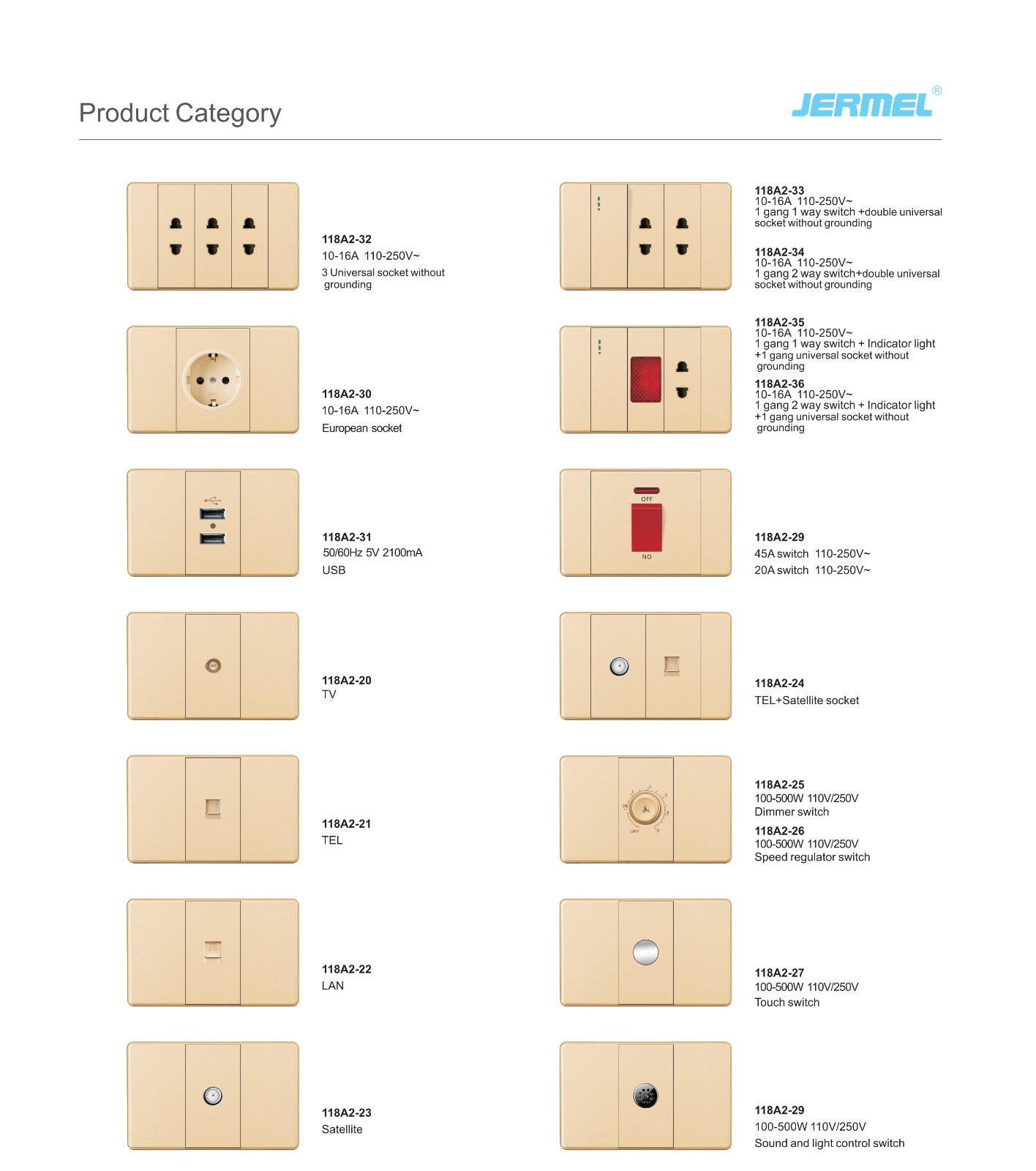 Hotel Socket And Switch