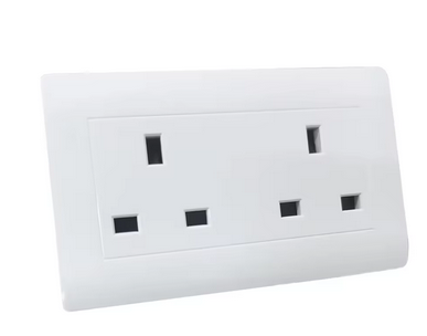 10-20A 110-250V Electric White Series Double 13A Square Pin Socket