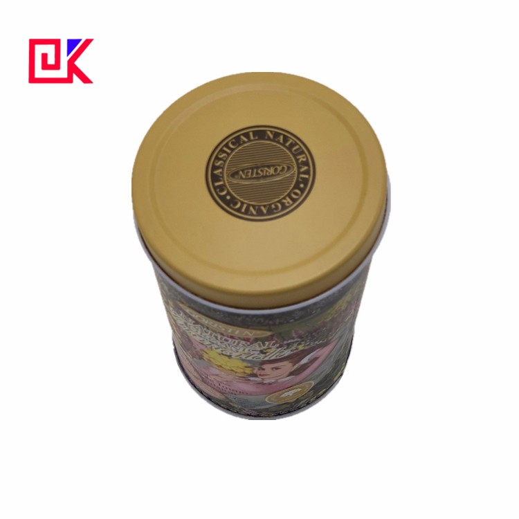 Round Metal Cosmetic Tin Can