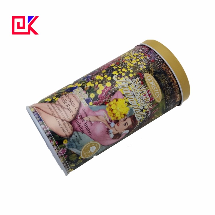 Round Metal Cosmetic Tin Can