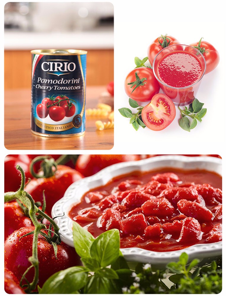 Round Diced tomato Tin Can