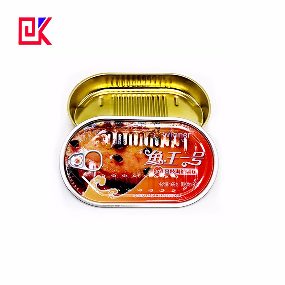 Golden Oval Tuna Can Tin Container