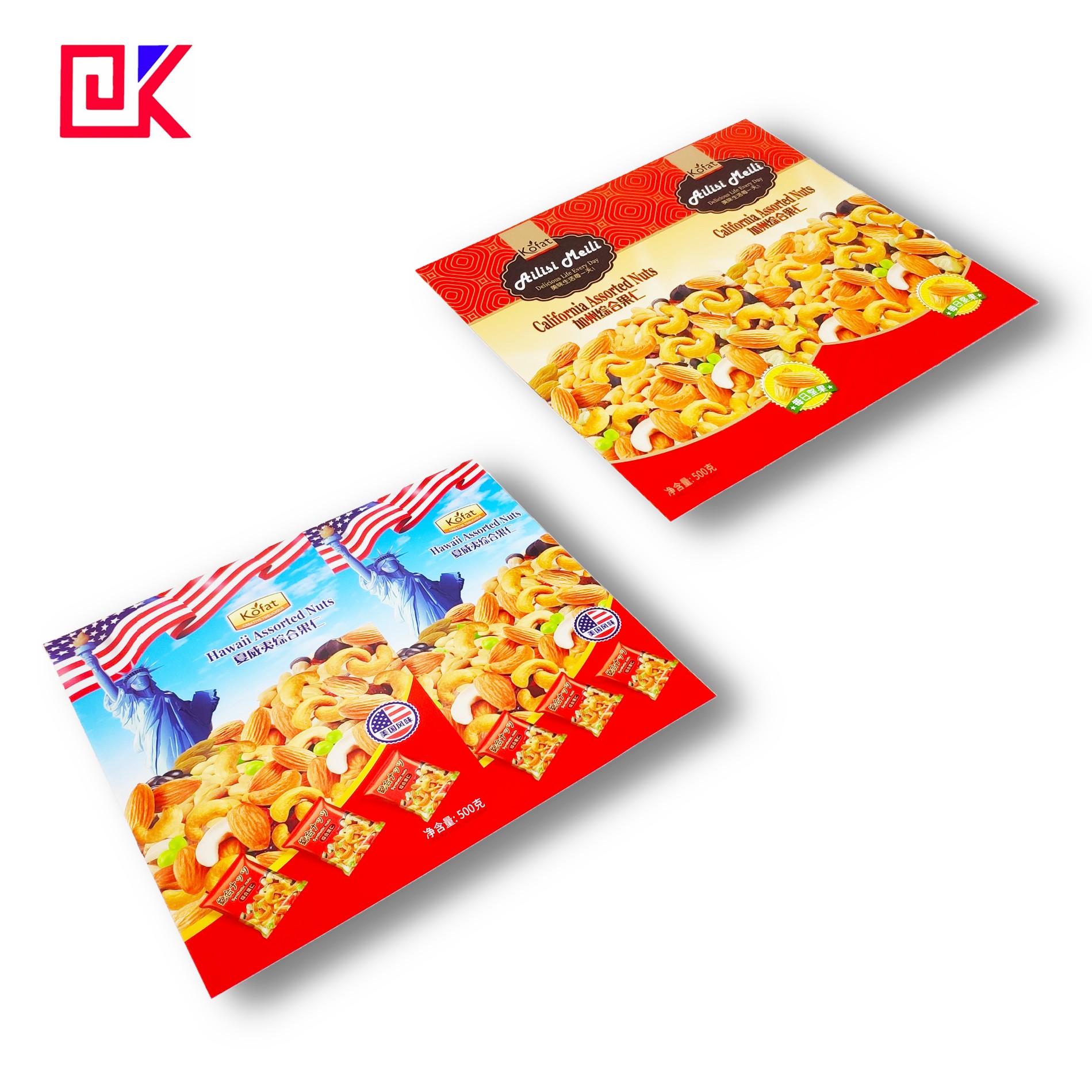 Metal Tin Printing For assorted nuts Tin Box