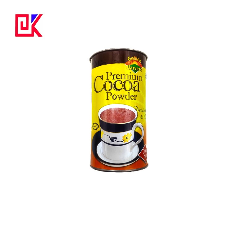 Supply Food Cocoa Powder Tin Cans Tinplate Container Wholesale Factory