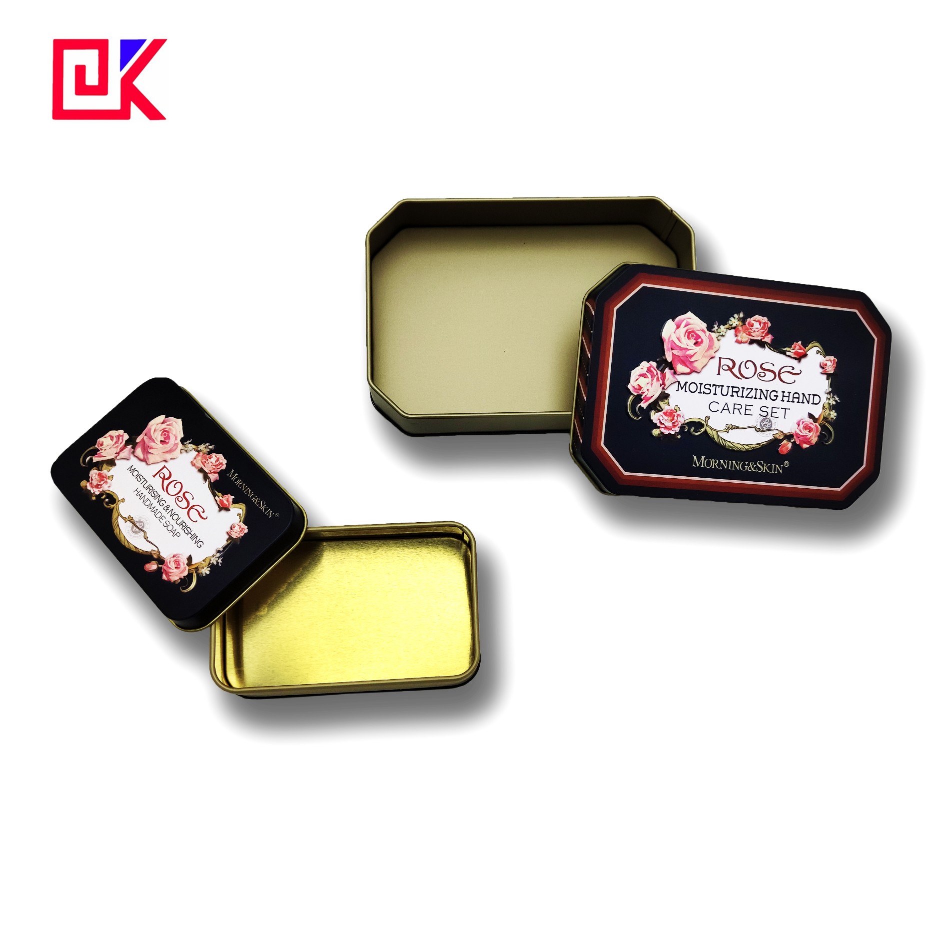 Rectangular Metal Tin Cans Cosmetic