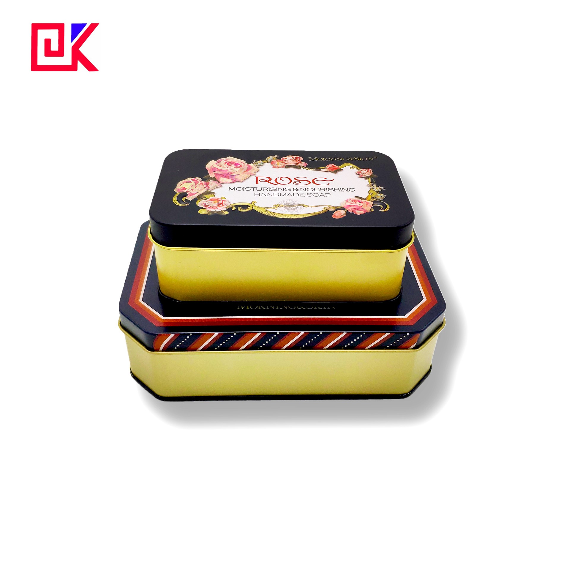 Rectangular Metal Tin Cans Cosmetic