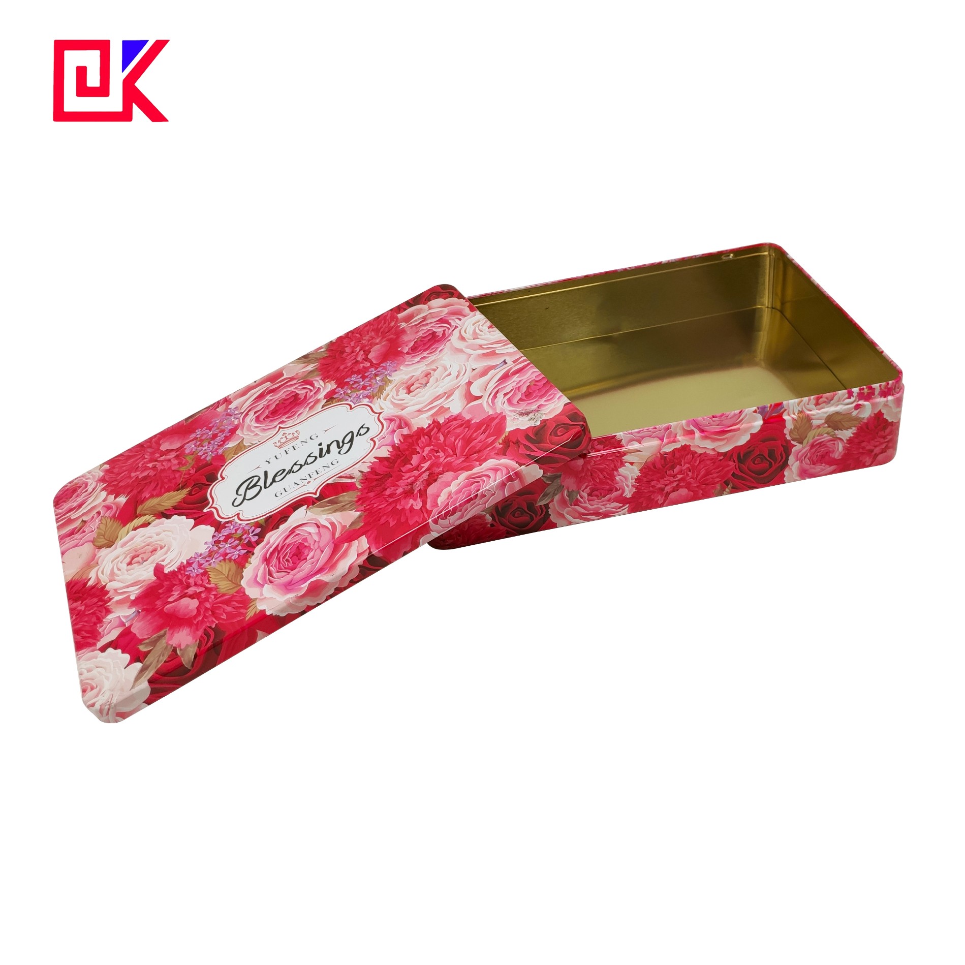 Portable Pink Children Tin Packing Gift Box