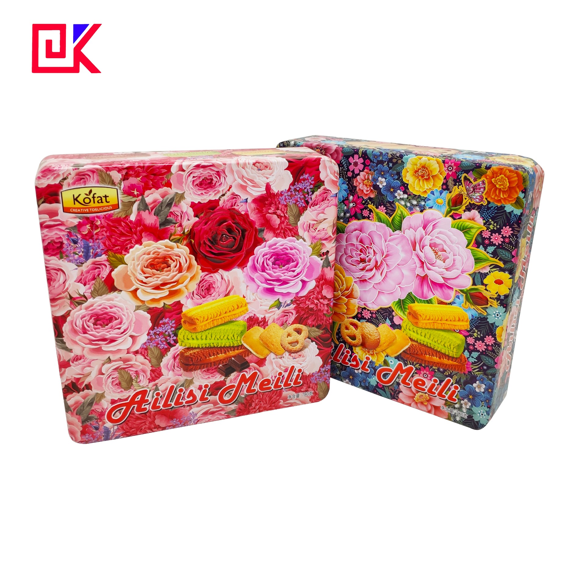 Square Printing Tins Mooncake Can