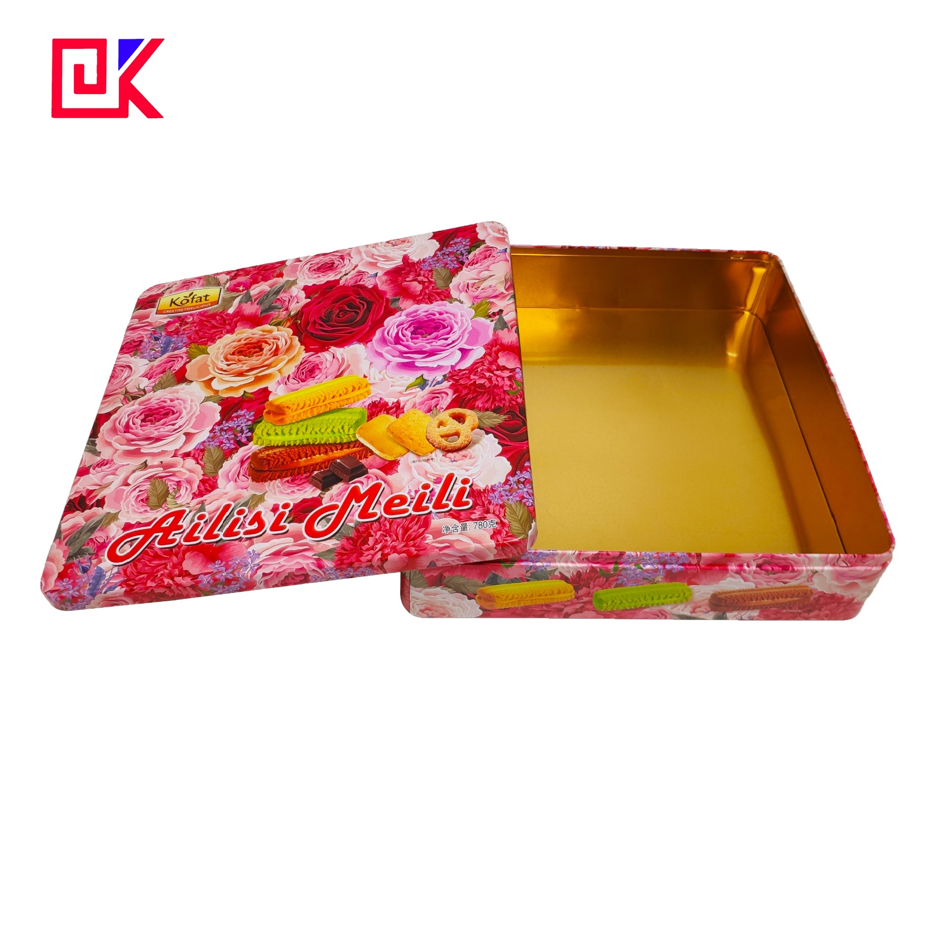 Square Printing Tins Mooncake Can