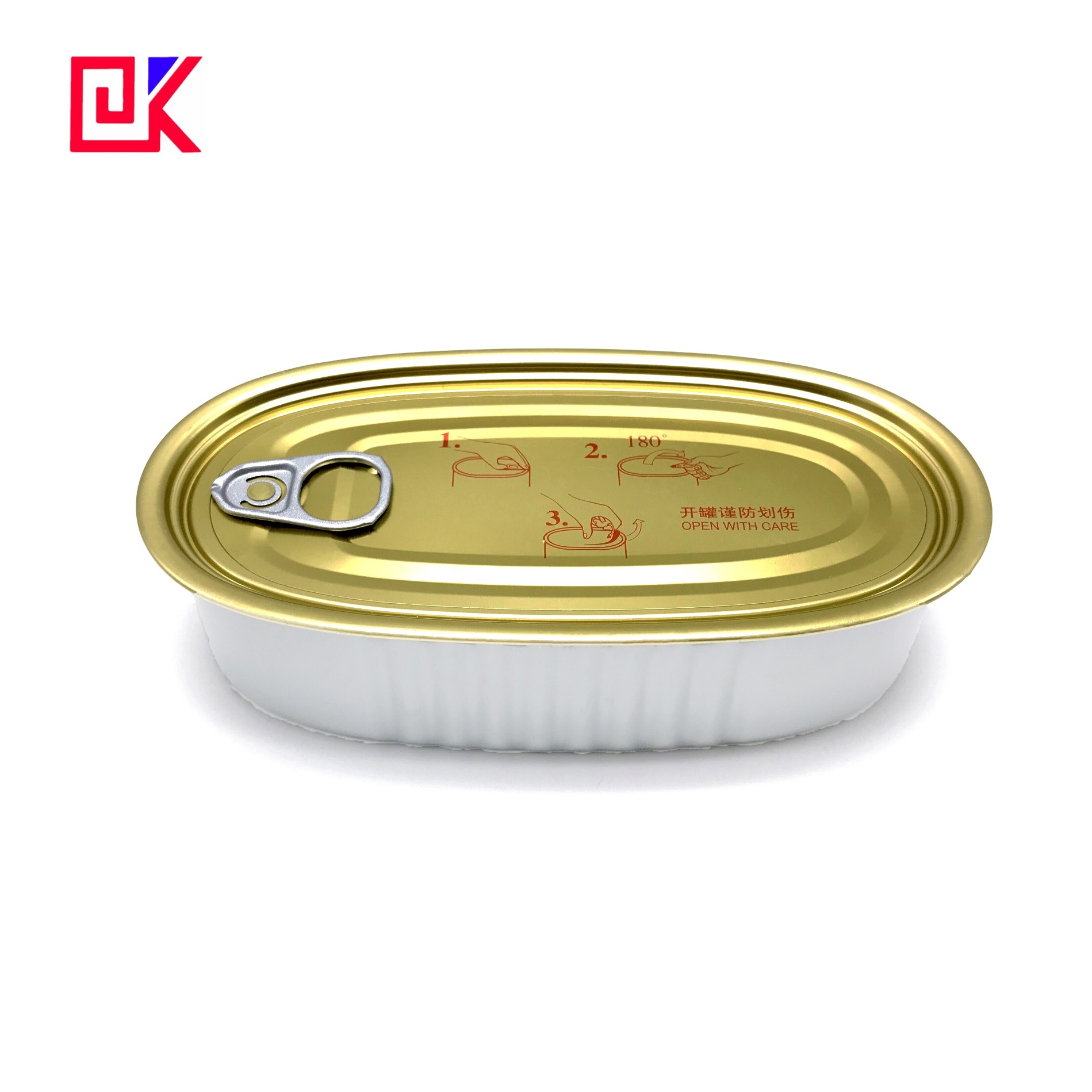 Golden Oval Tuna Can Tin Container