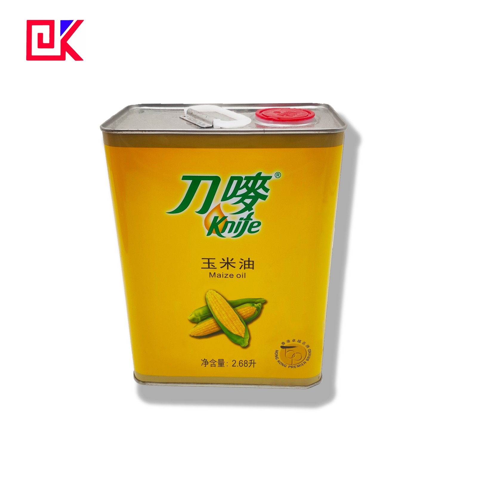 maize oil tin container