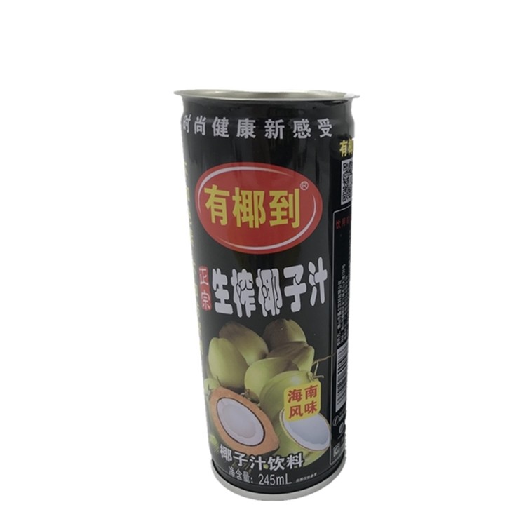 245 Ml Round Coconut Drink Tin