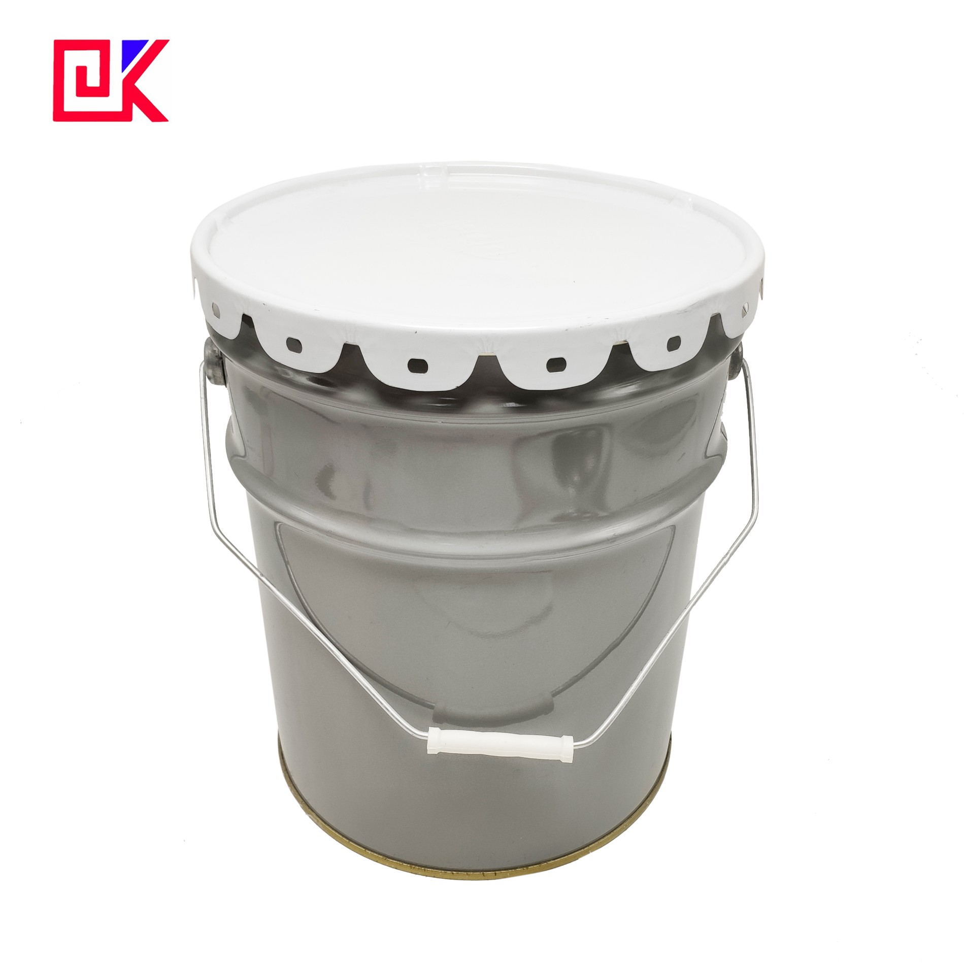 20L White Chemical Tins Steel Drum With Handle
