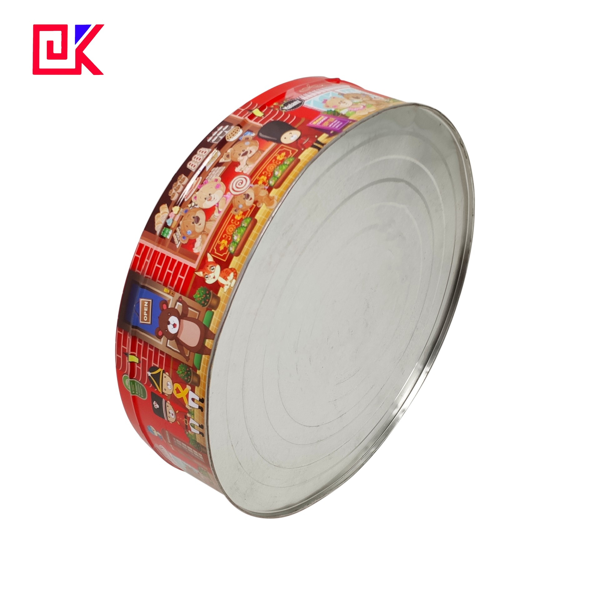 Round Cookie Box Tin Can