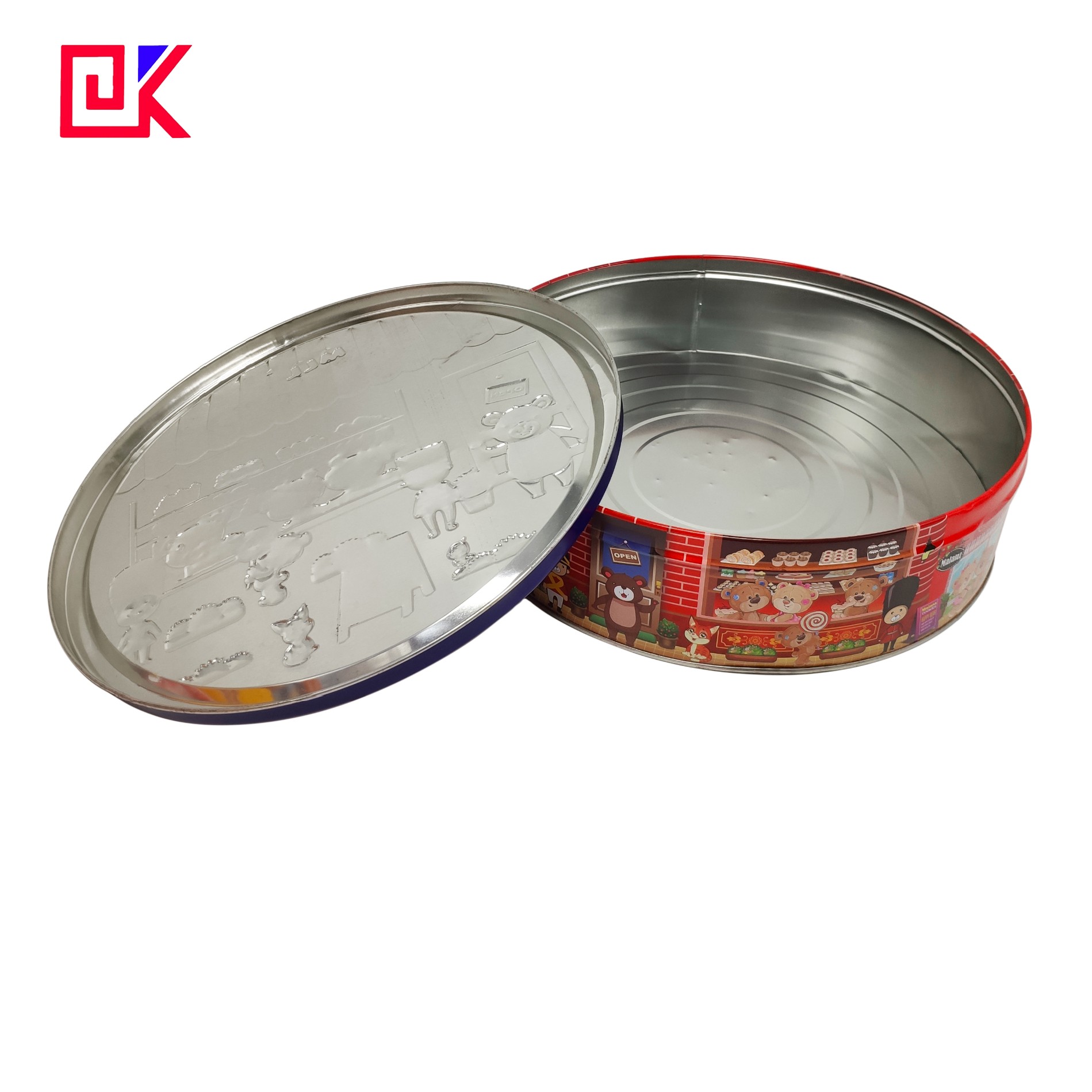 Round Cookie Box Tin Can