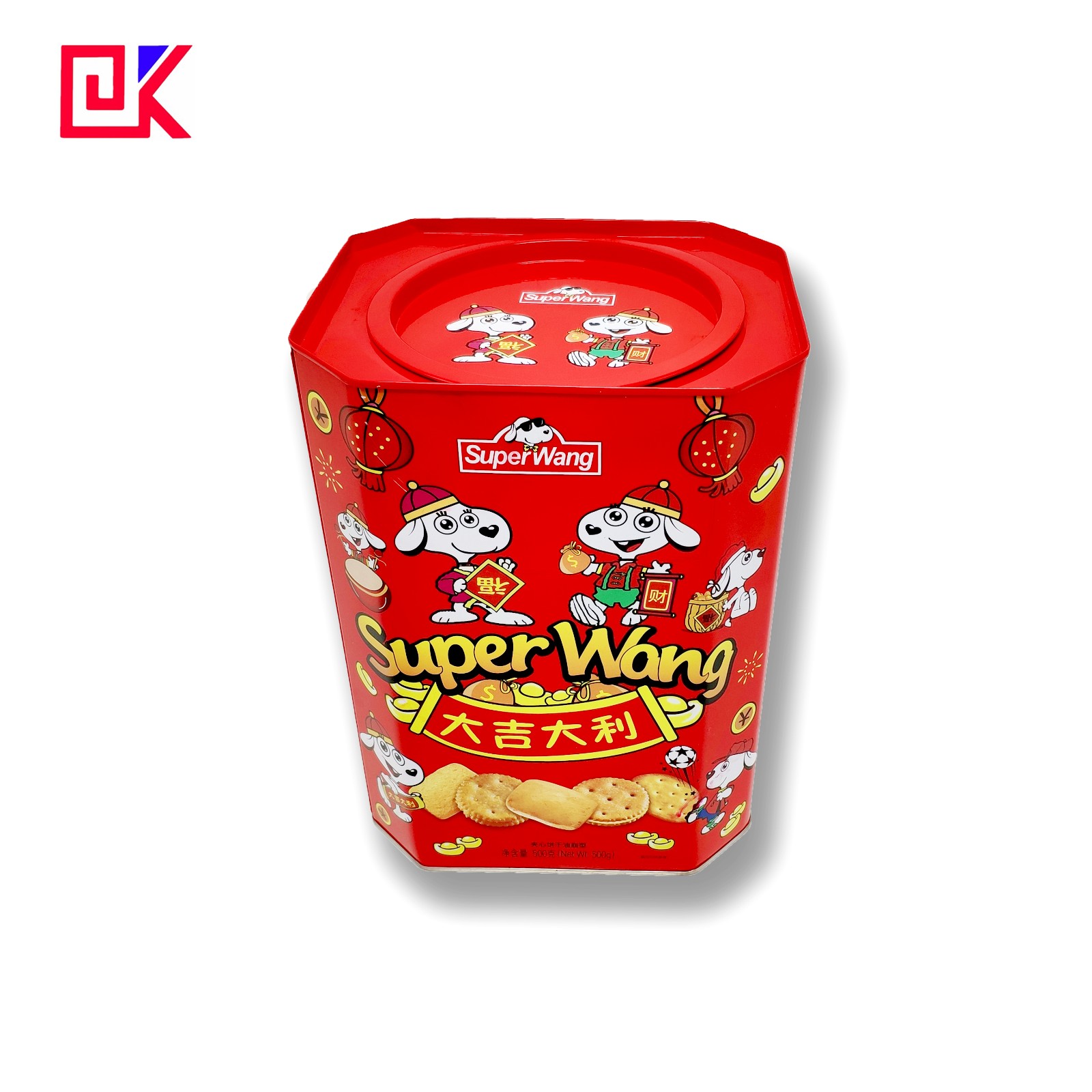Supply Octagon Shape Biscuit Cookie Tin Box Wholesale Factory