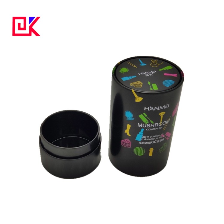 Colorful Round Body Powder Tin Packing Box