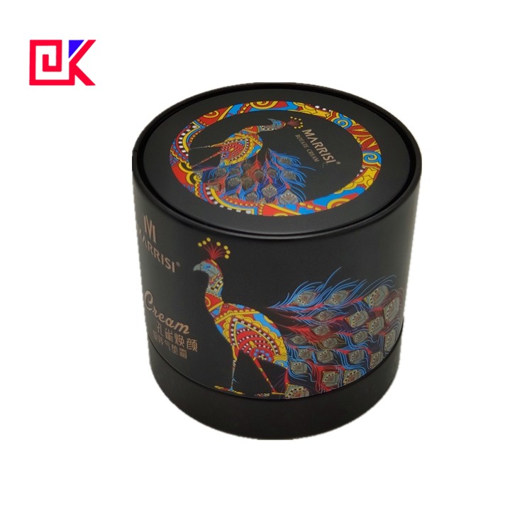 Colorful Round Body Powder Tin Packing Box