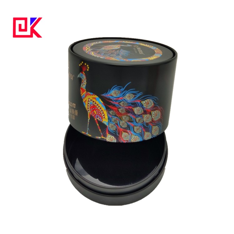 Colorful Round Body Powder Tin Packing Box