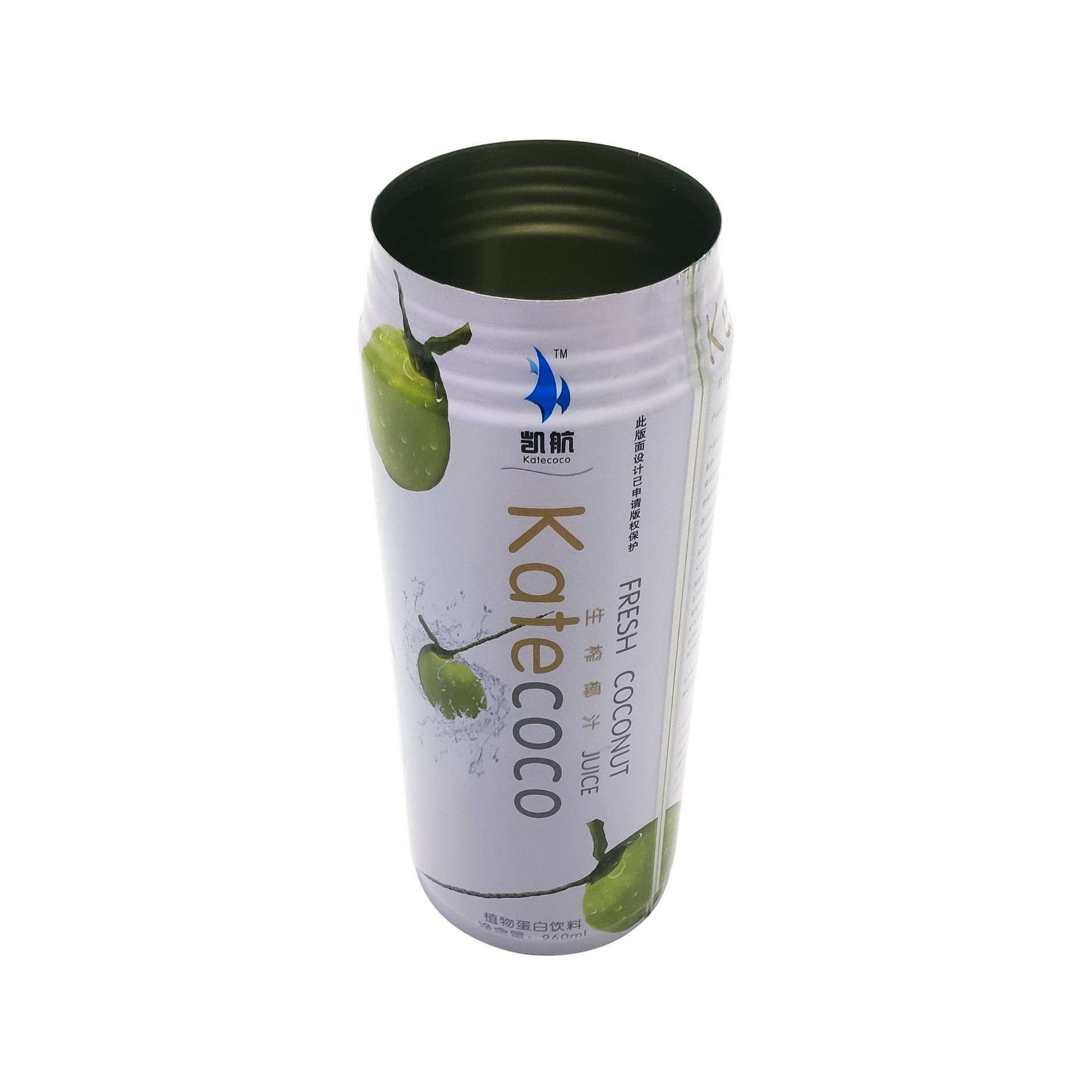 Round Coconut Milk Tin 960 Ml Beverage Can