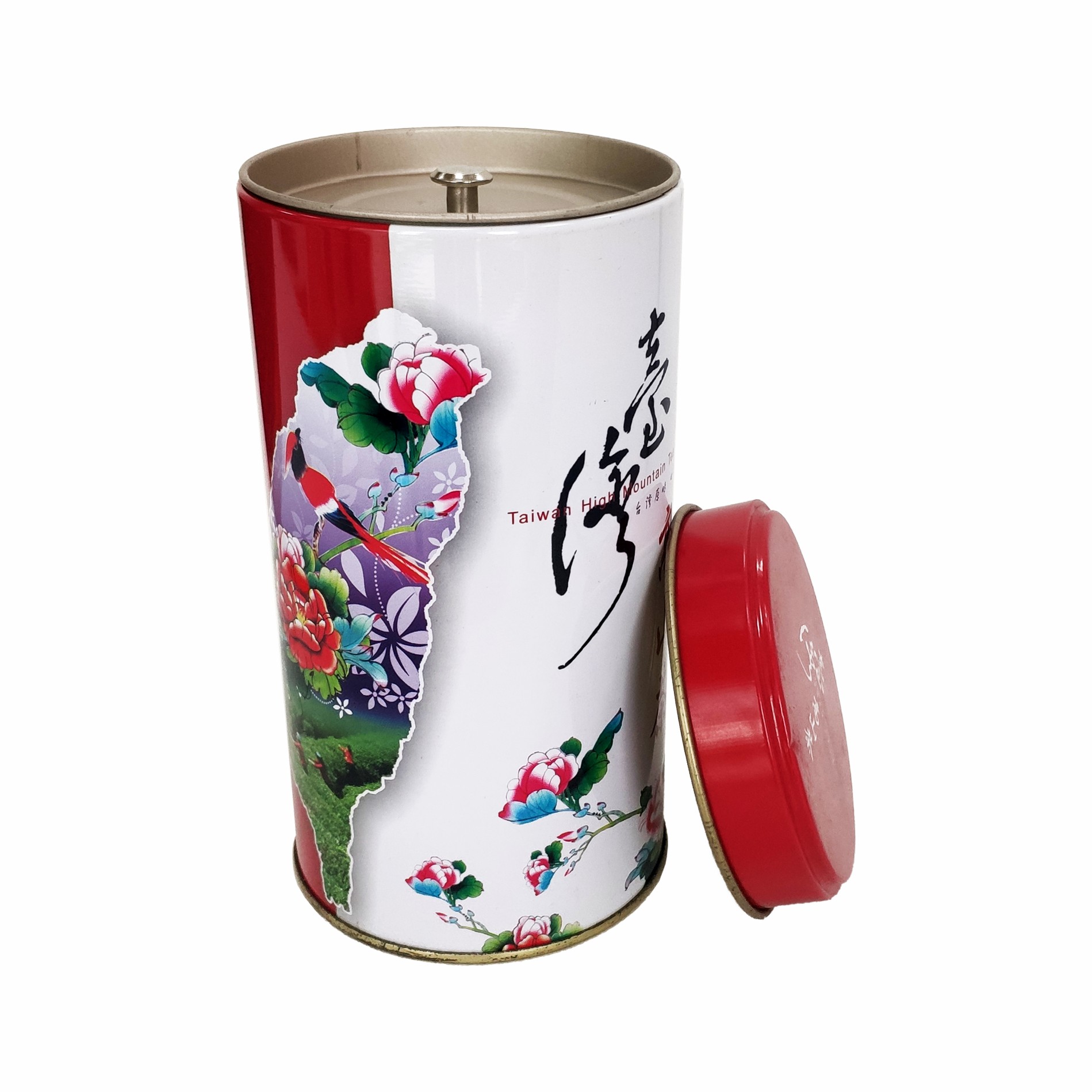 Printed Tins Round Tea Tin Box