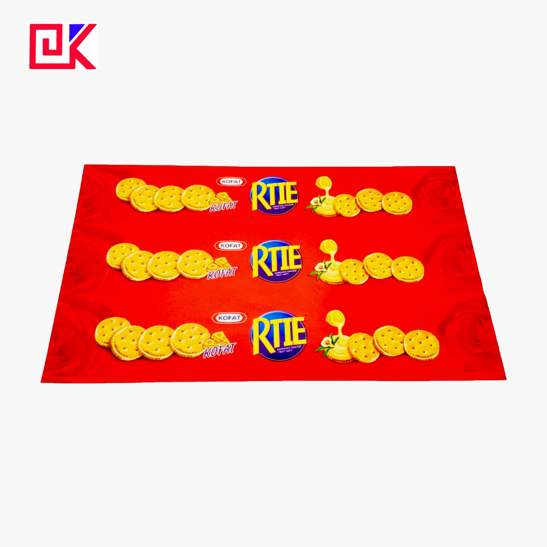 Red Coation On Tins Sheet For Biscuit Cookie Tin