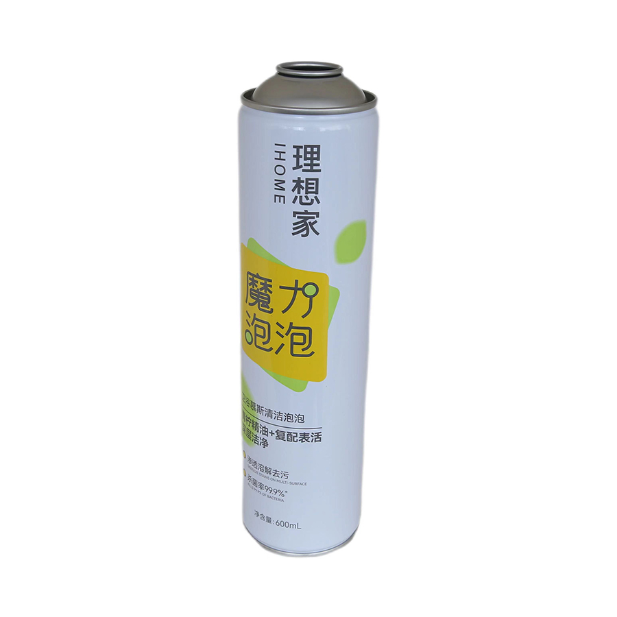 Neck-in Aerosol Empty Tin Can for Home Cleaner