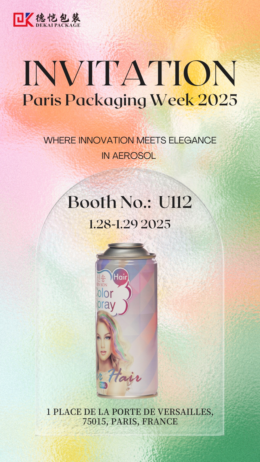 Foshan Dekai Metal Packaging Co,. Ltd. is about to appear at the 2025 Paris Packaging Week