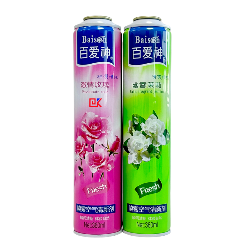 Factory direct sale 360ml air mist can with white bottom cone and dome Factory direct sale 360ml air mist can with white bottom cone and dome