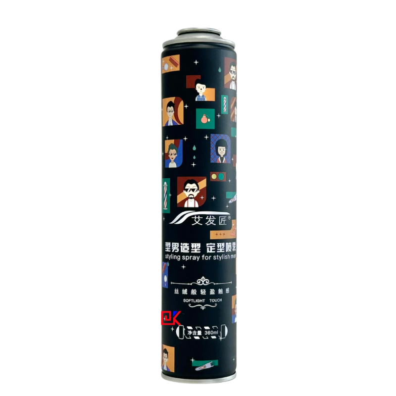 Custom 380ml high 52mm diameter aerosol can for hair styling spray Custom 380ml high 52mm diameter aerosol can for hair styling spray
