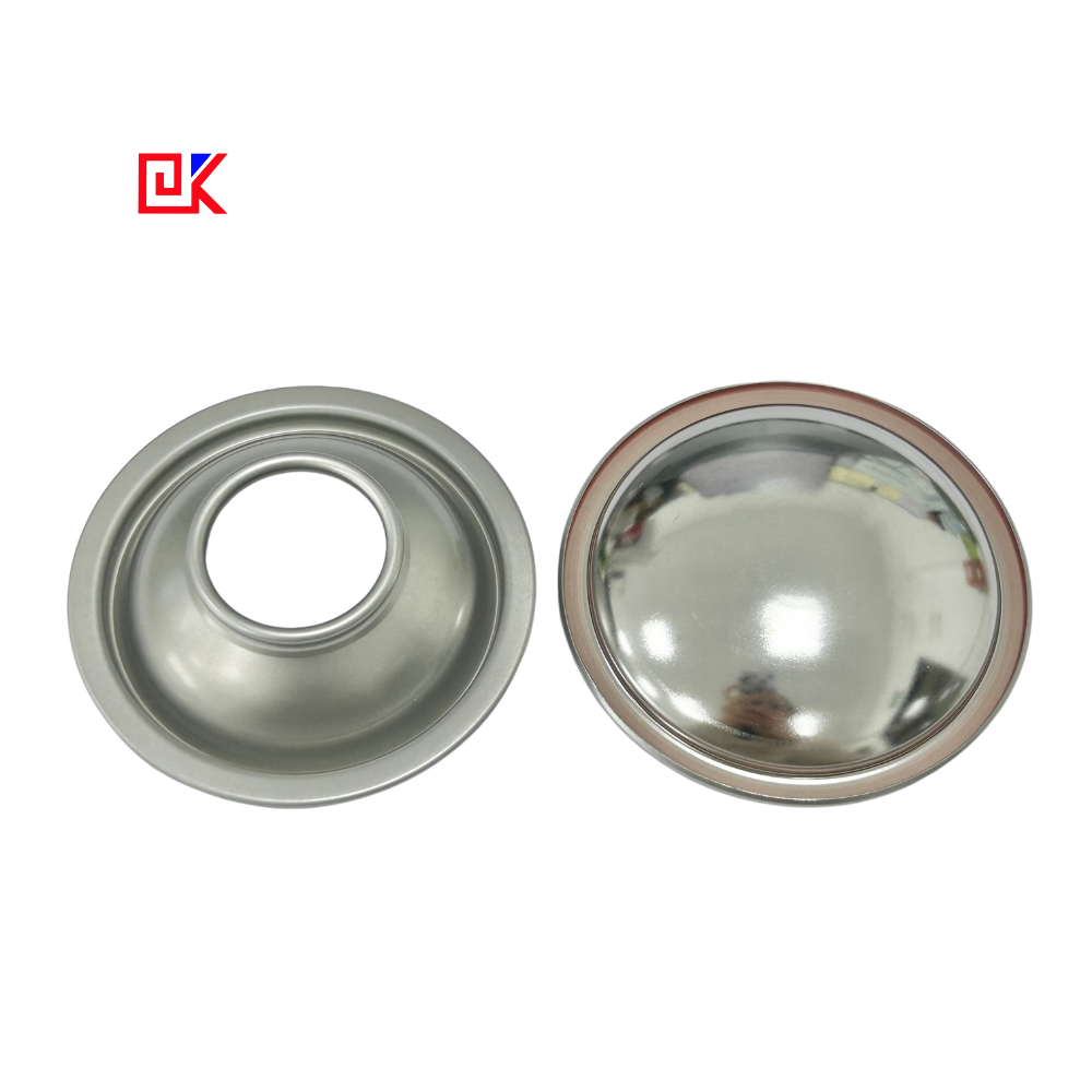 45mm 52mm 65mm Tinplate Cone and Dome Lids Bottle Caps Factory Direct Top and Bottom