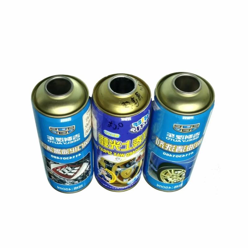 How should empty tinplate aerosol cans be handled?