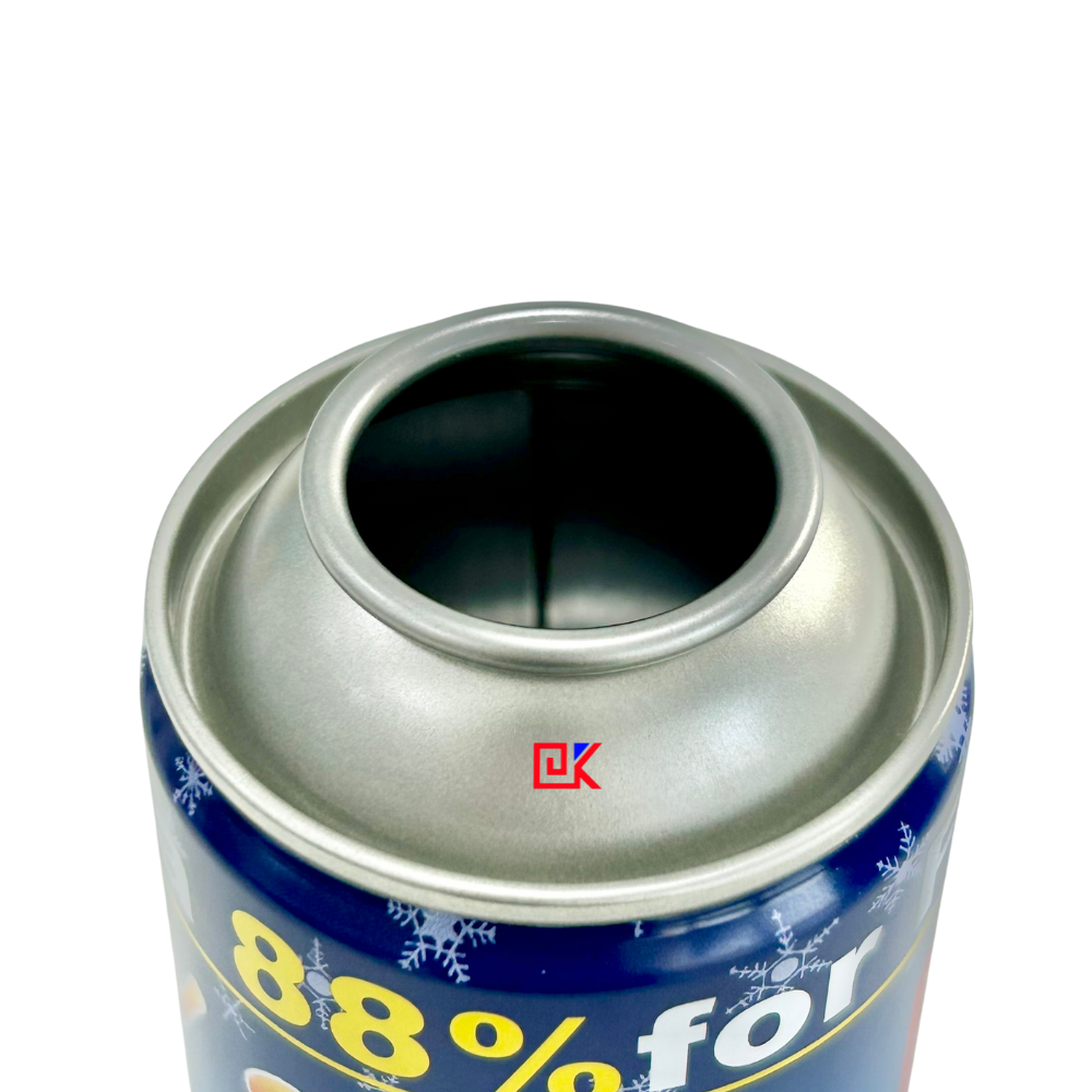 Boîte de conserve vide en aérosol à col pour la fête