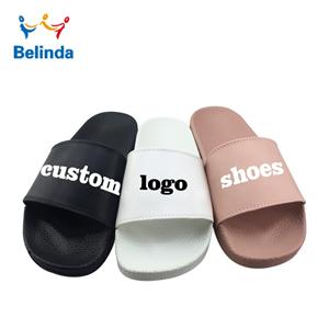 Custom Logo Designer Slides Mens Shoes