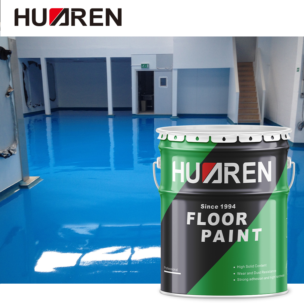 Pintura para pisos Huaren Piso de garaje epoxi Pintura para pisos de goma Revestimiento de piso epoxi