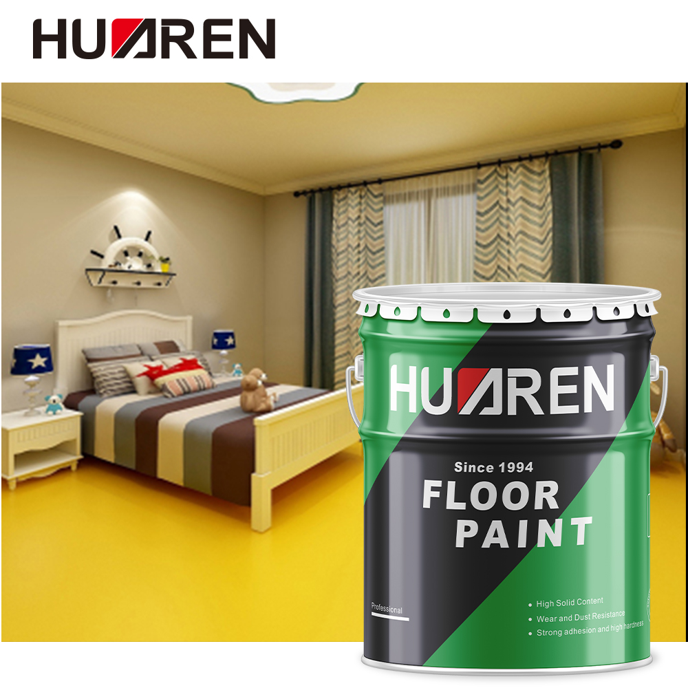 Tinta industrial autonivelante para piso de cor sólida Huaren