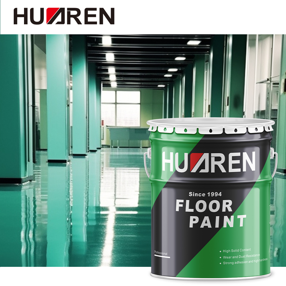 Tinta industrial autonivelante para piso de cor sólida Huaren