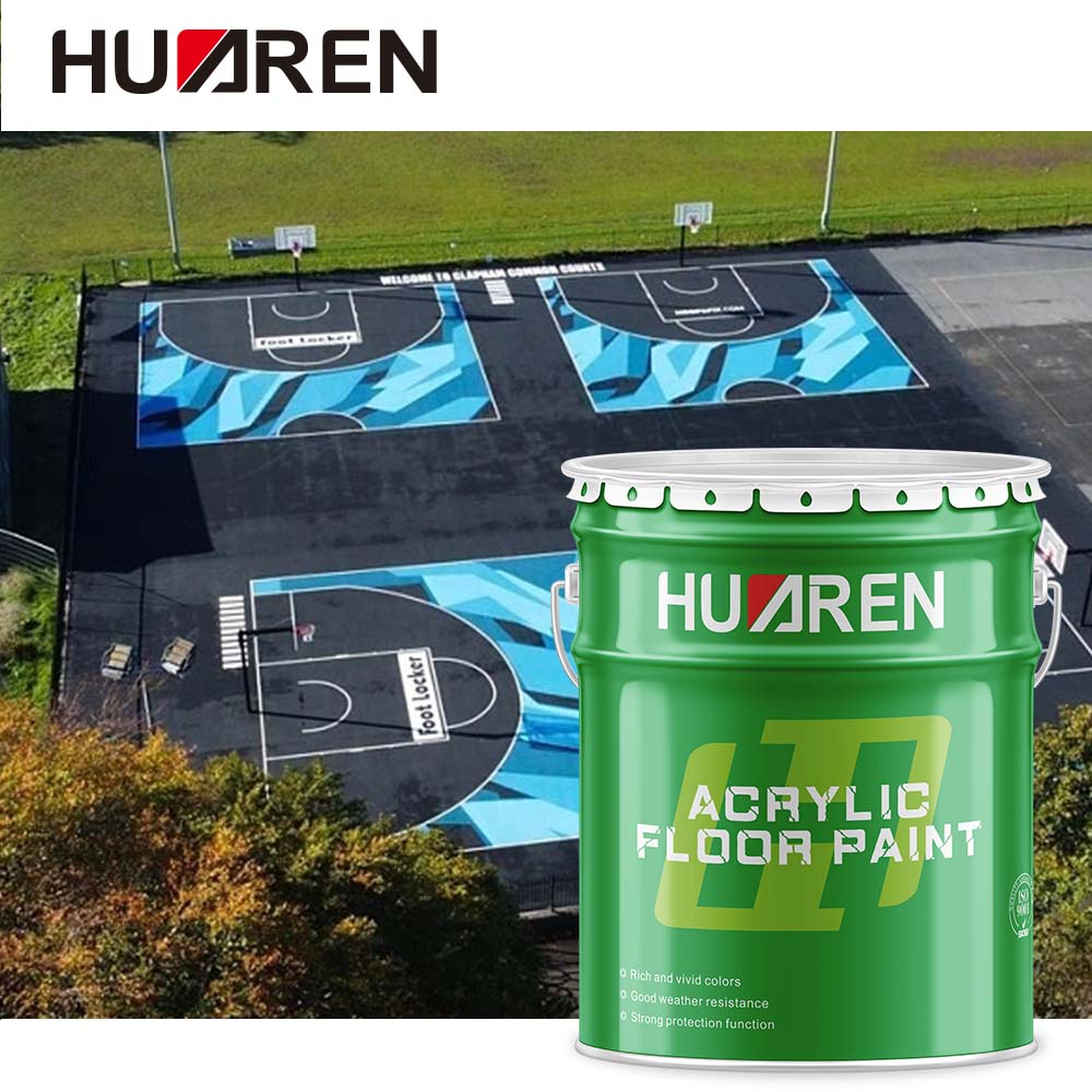 Tinta acrílica de garagem com acabamento semibrilhante Huaren High Build