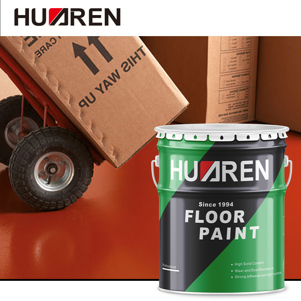 Huaren High Build Semi-Gloss Finish Polyurethane Concrete Paint