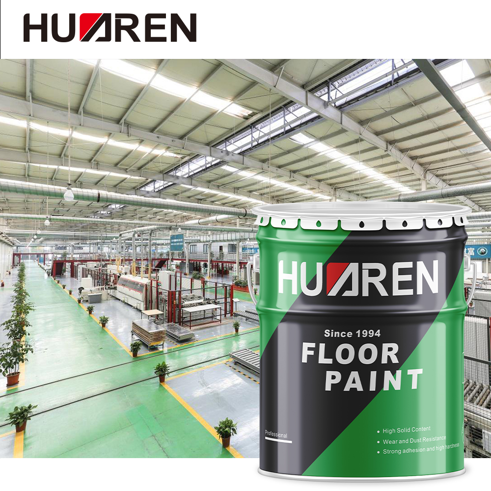 Huaren High Build Semi-Gloss Finish Polyurethane Concrete Paint