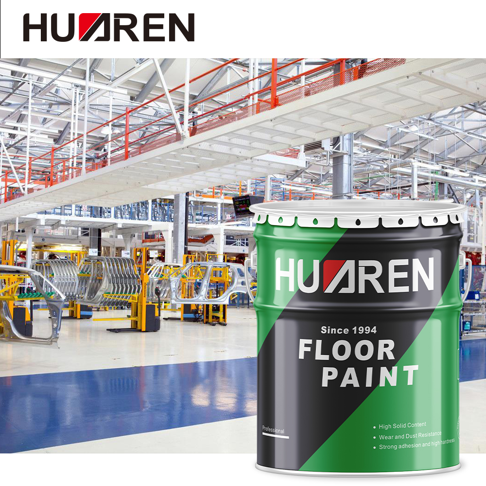 Piso de pintura de poliuretano com acabamento semibrilhante Huaren High Build