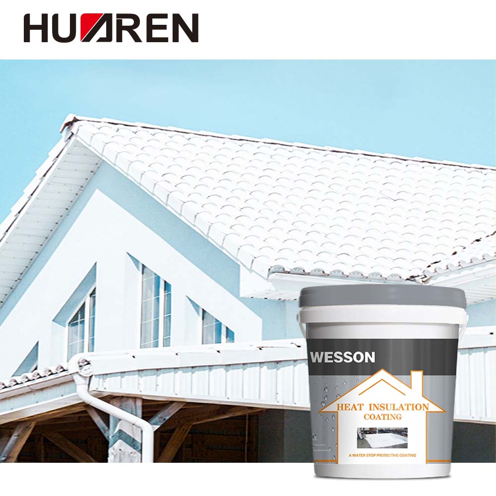 Huaren High Build Semi-Gloss Finish Poliuretano Impermeável Revestimento de Telhado de Borracha Líquida