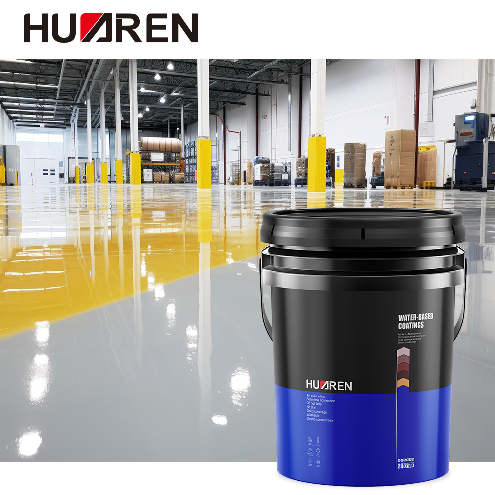 Waterborne epoxy floor paint