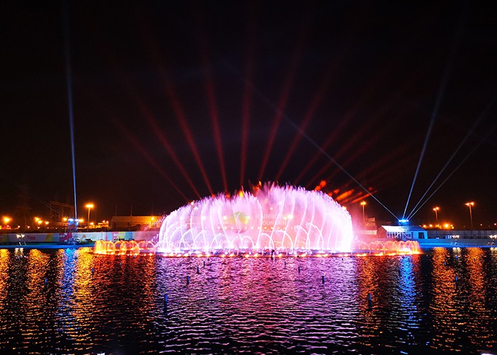Laser Fountain Dancing Water Show For Events