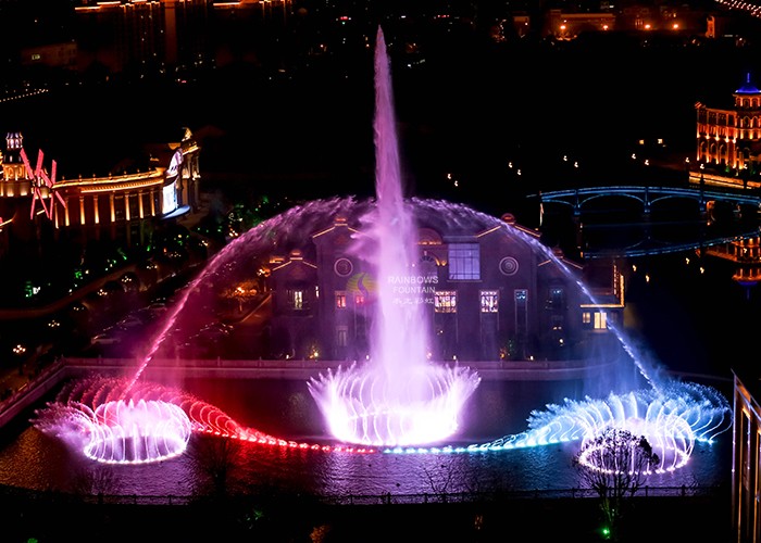 China Outdoor Water Laser Fountain Construction
