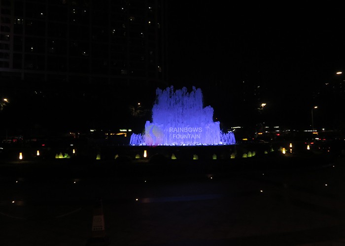 Mall Restaurant Light Up Linear Water Fountain