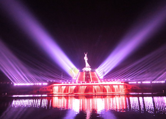 Floating Pool Laser Music Fountain